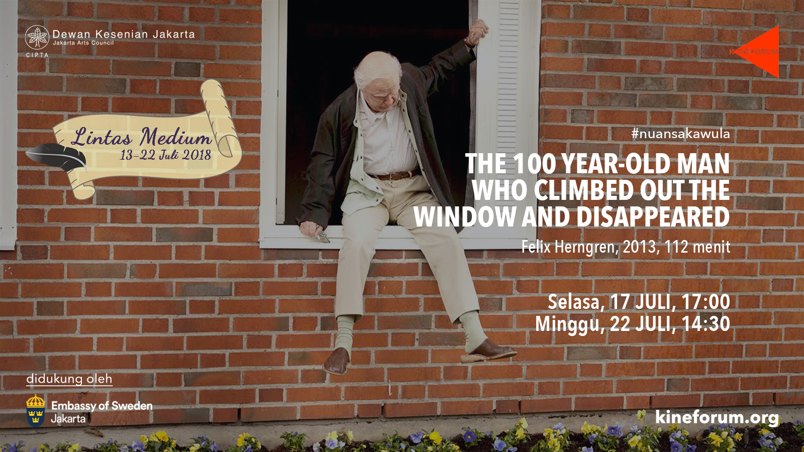 The 100 Year-Old Man Who Climbed Out The Window and Disappeared (15+)