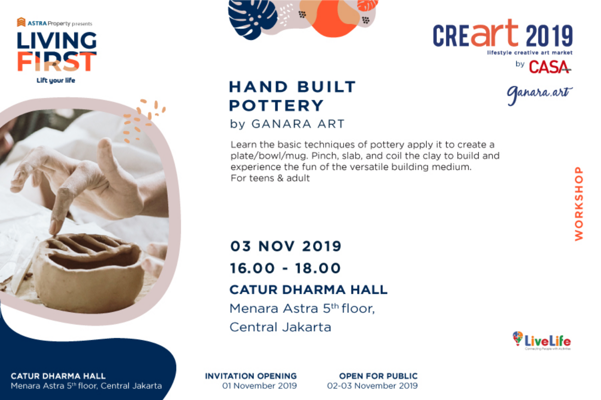POTTERY WORKSHOP: Build Clay-mazing Tableware