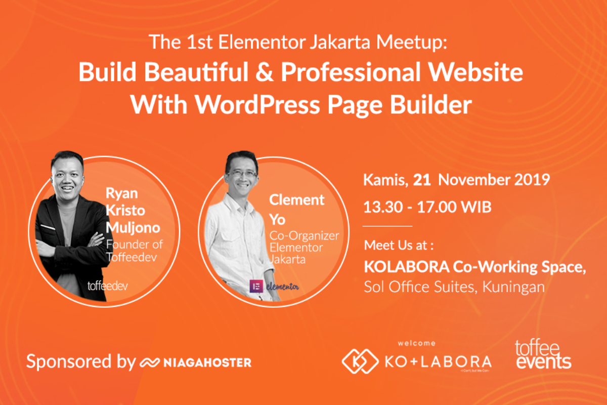 The 1st Elementor Jakarta Meetup: Build Beautiful & Professional Website with WordPress Page Builder