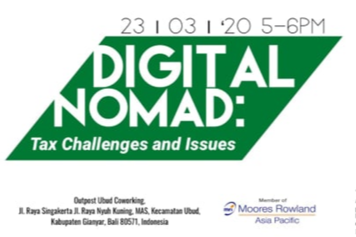 Digital Nomad: Tax Challenges and Issues (SOLD OUT)