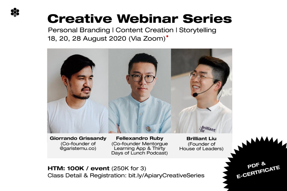 Creative Webinar Series: Brilliant Liu, Giorrando Grissandy, Fellexandro Ruby